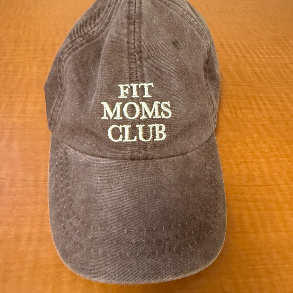 Brown 'Fit Moms Club' Cap